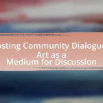 Hosting Community Dialogues: Art as a Medium for Discussion