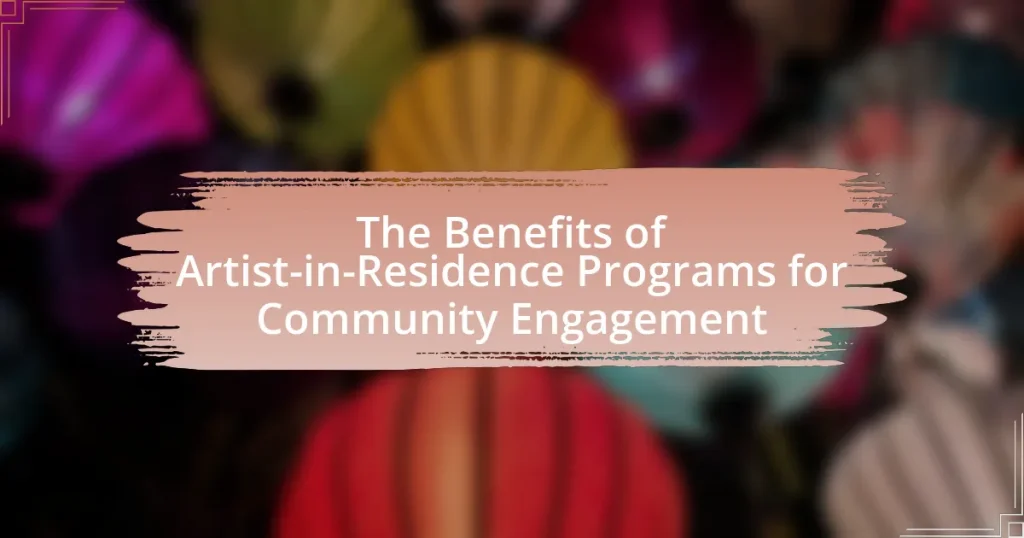 The Benefits of Artist-in-Residence Programs for Community Engagement