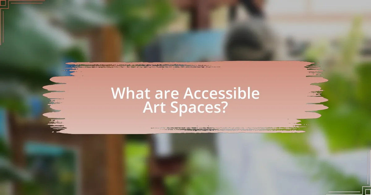 What are Accessible Art Spaces?
